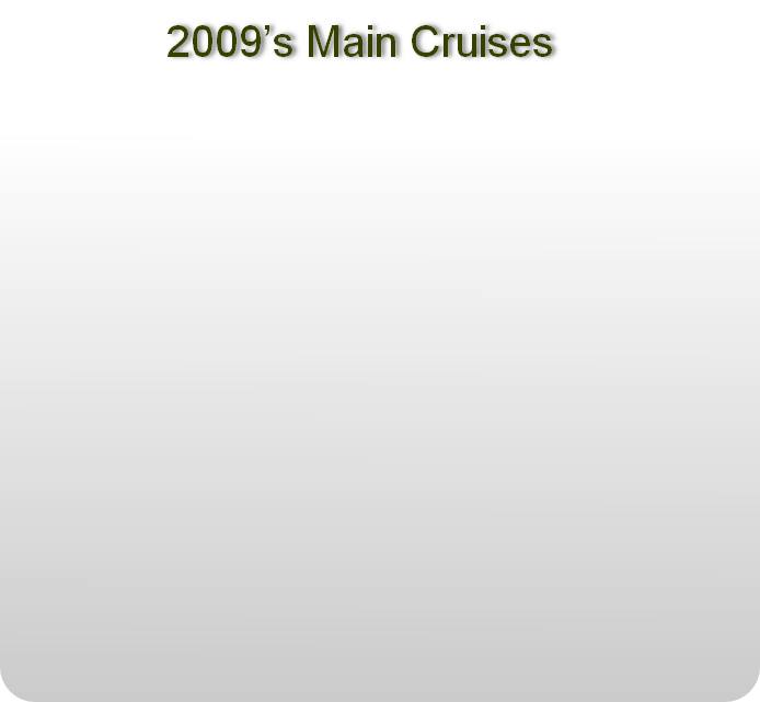 2009’s Main Cruises